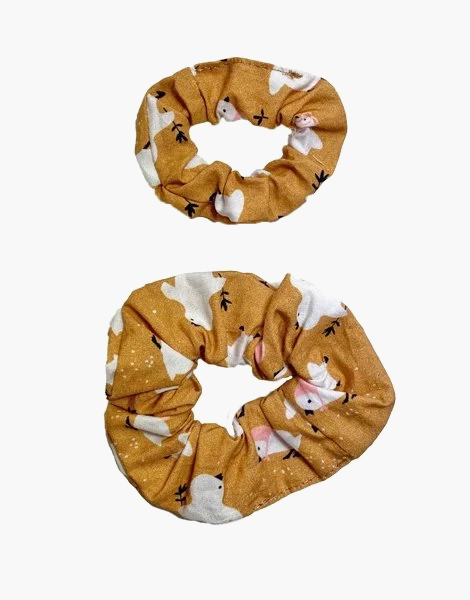 Minikane - collection Duo pour poupées et enfants, chouchou en coton motif exclusif Little Chick