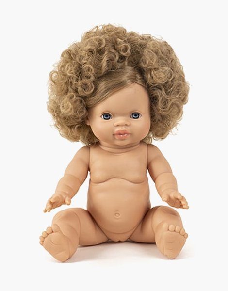 Anaïs, poupée exclusive Minikane blonde aux cheveux bouclés et aux yeux bleus