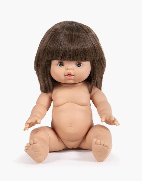 Chloé, exclusive Minikane doll with brown hair and blue eyes
