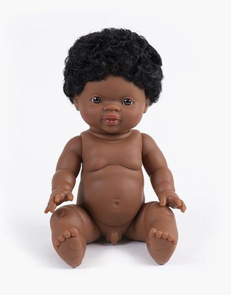 Jaro, poupée exclusive Minikane afro brun aux yeux foncés