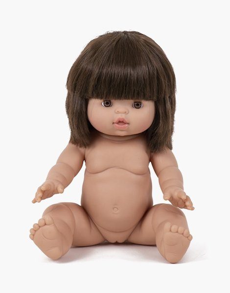 Jeanne, poupée exclusive Minikane brune aux yeux marrons