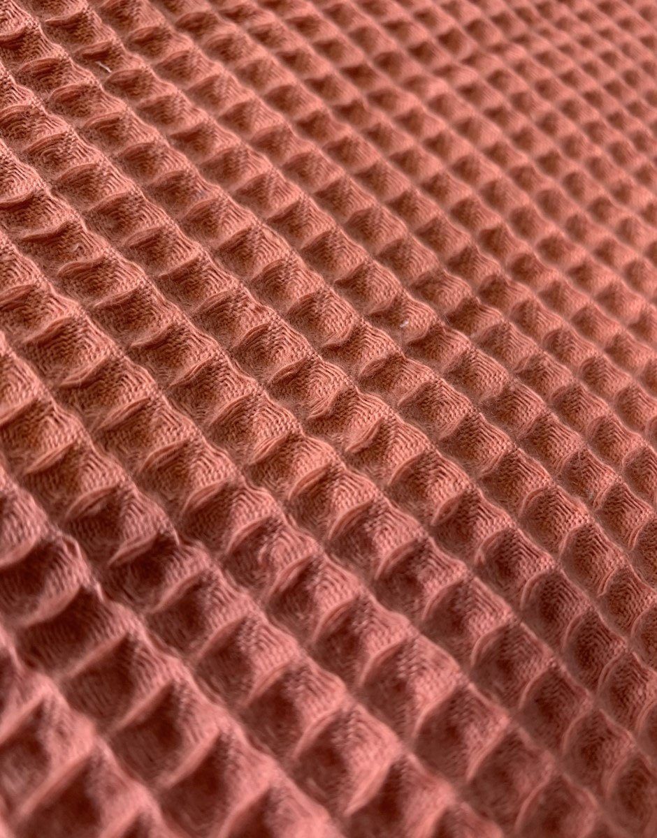 Minikane - trousse de toilette pour poupées en coton enduit motif exclusif stripes blush zoom intérieur tissu id d'abeille marsala