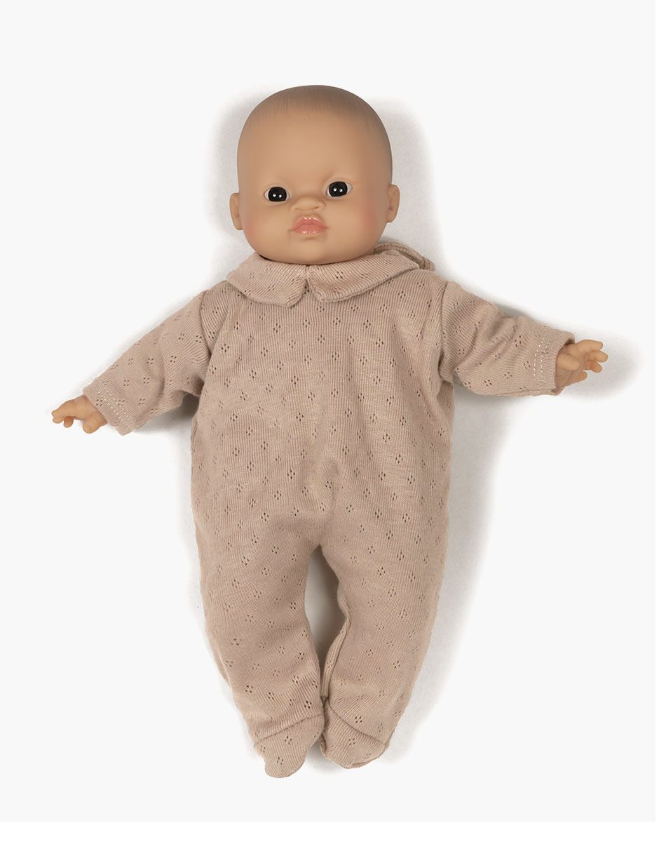 Babies – Dors bien Corentin en coton pointillé beige