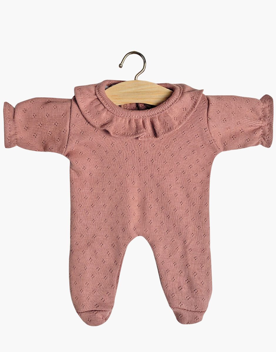 Babies – Dors bien Camille en coton pointillé rose orchidée