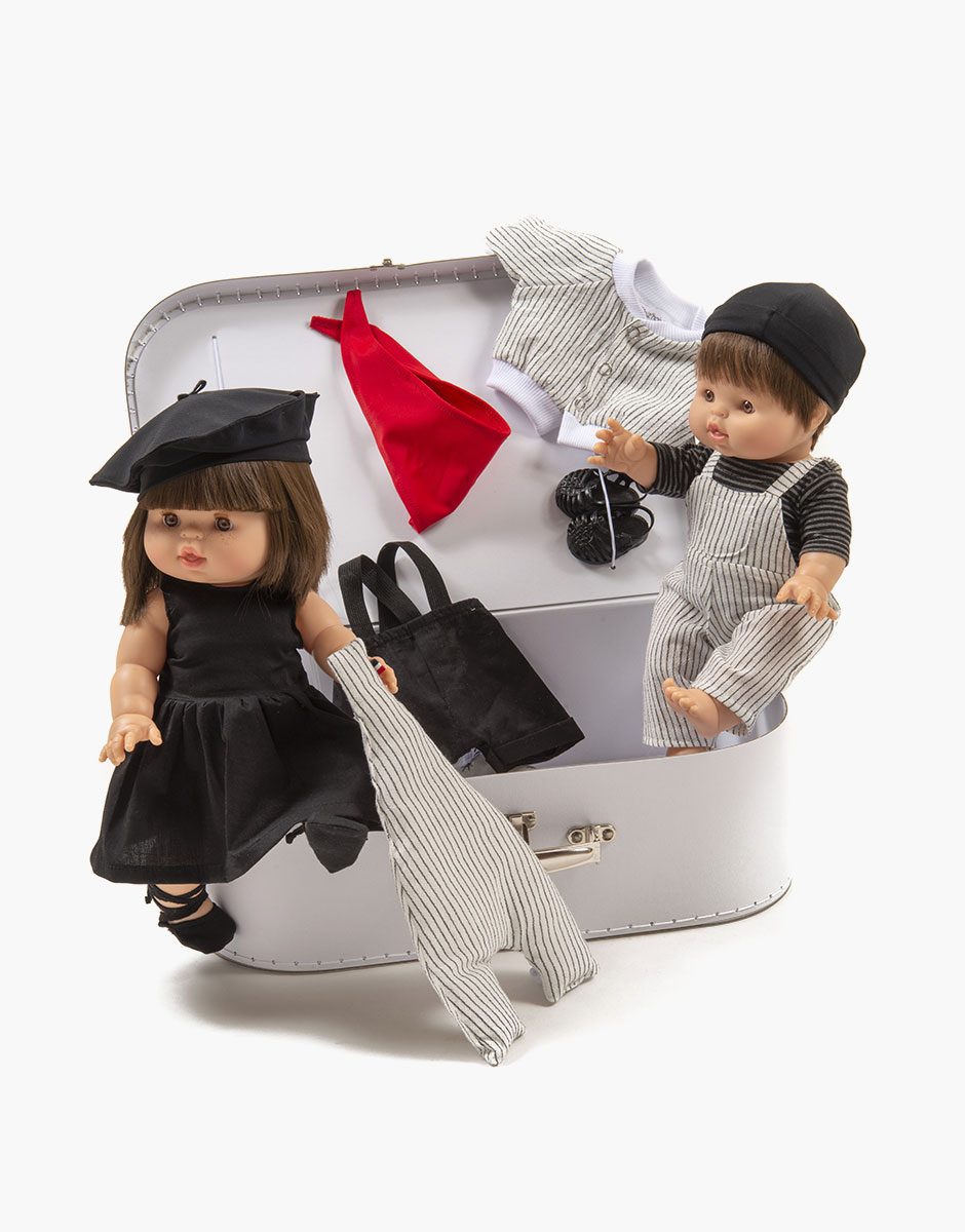 Ma valise d'antan - Coffret cadeau avec 1 poupée petite fille Charlie –  GRAFFITI