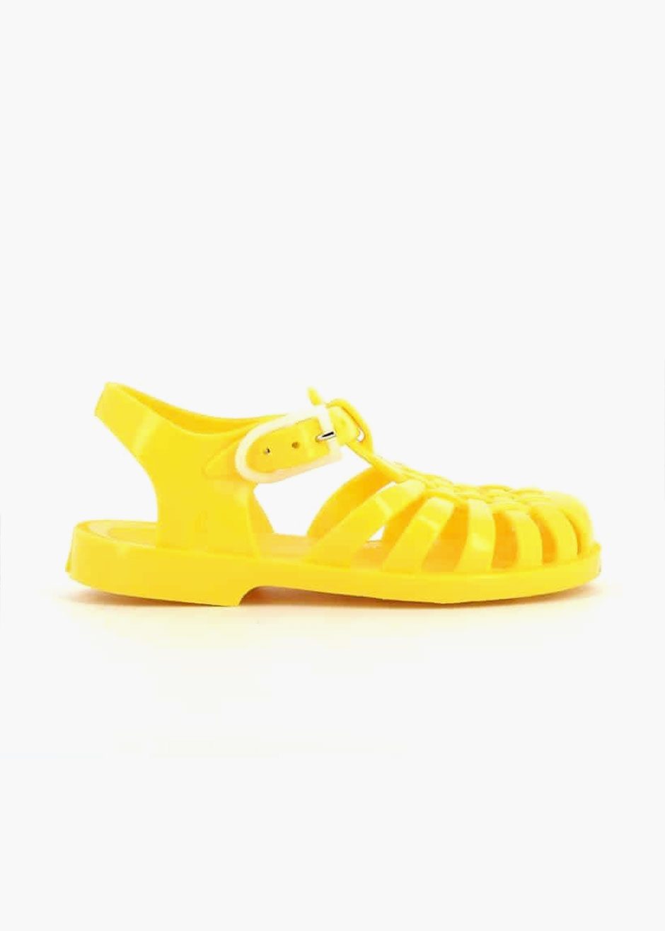 *Sandale “SUN” jaune pour enfant (T:24)