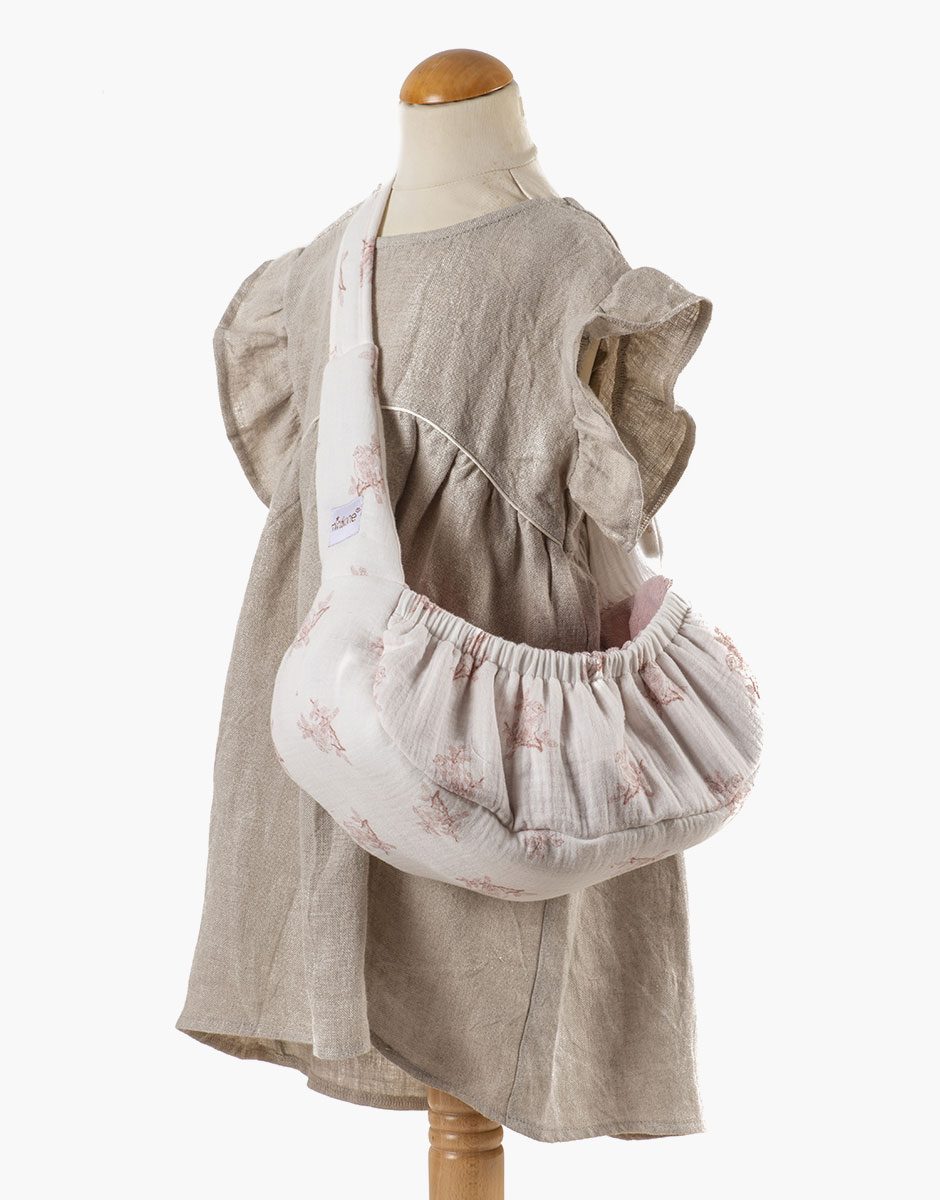 Babies – Porte poupée hamac en toile de jouy Marie