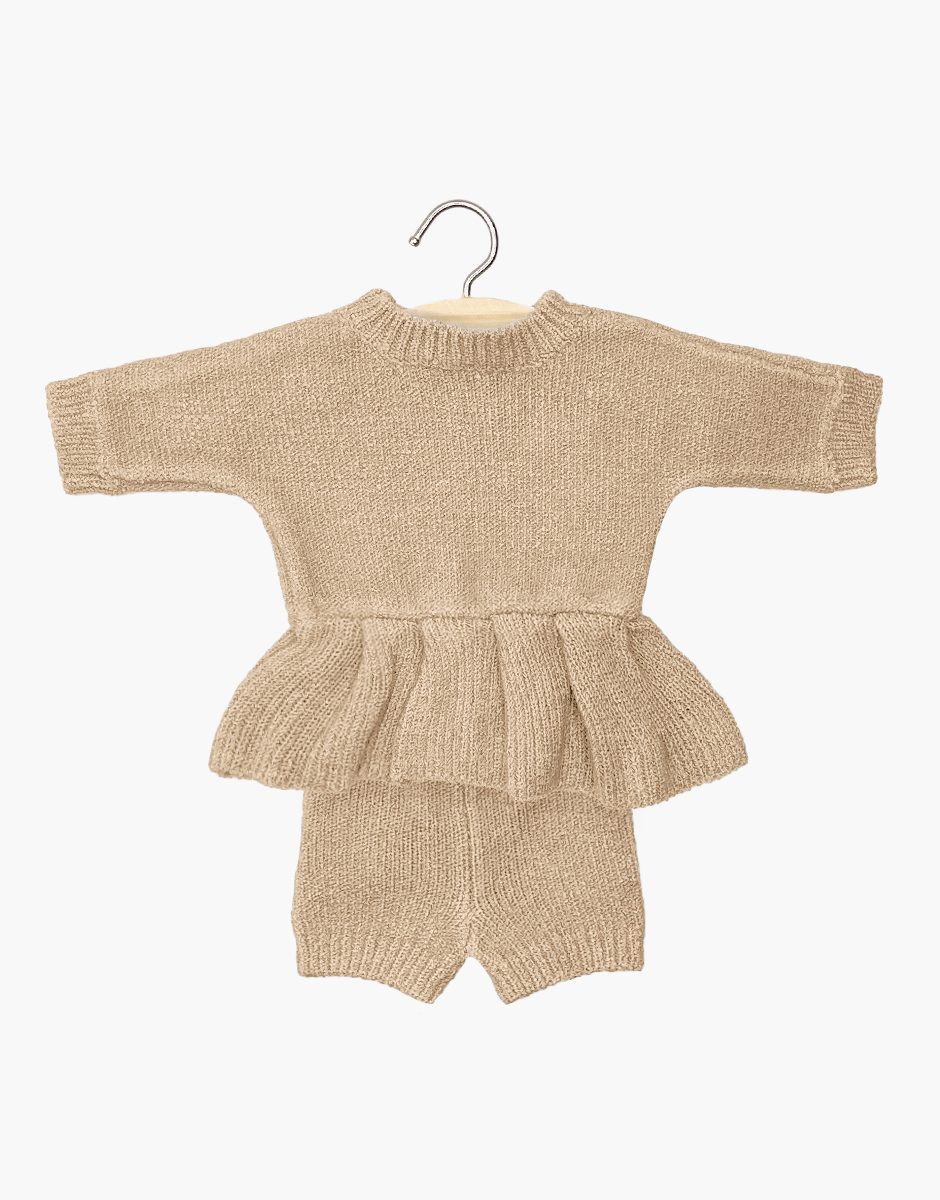 Babies – Ensemble Félicie en tricot crème
