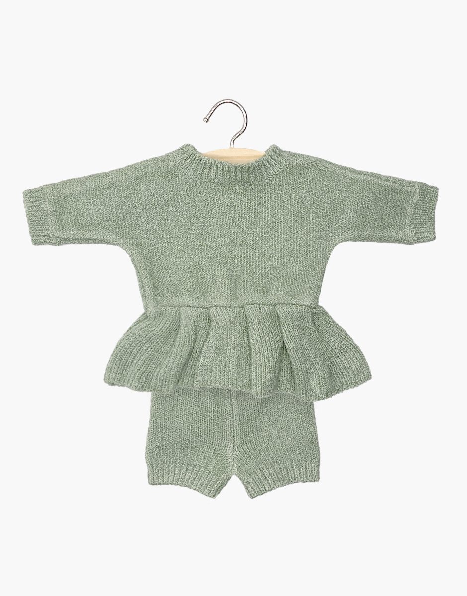 Babies – Ensemble Félicie en tricot thé vert