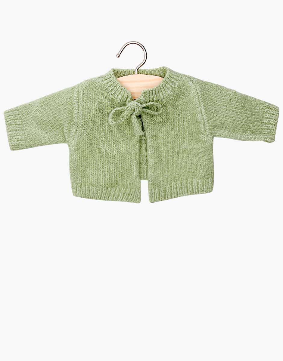Babies – Cardigan Alix en tricot thé vert