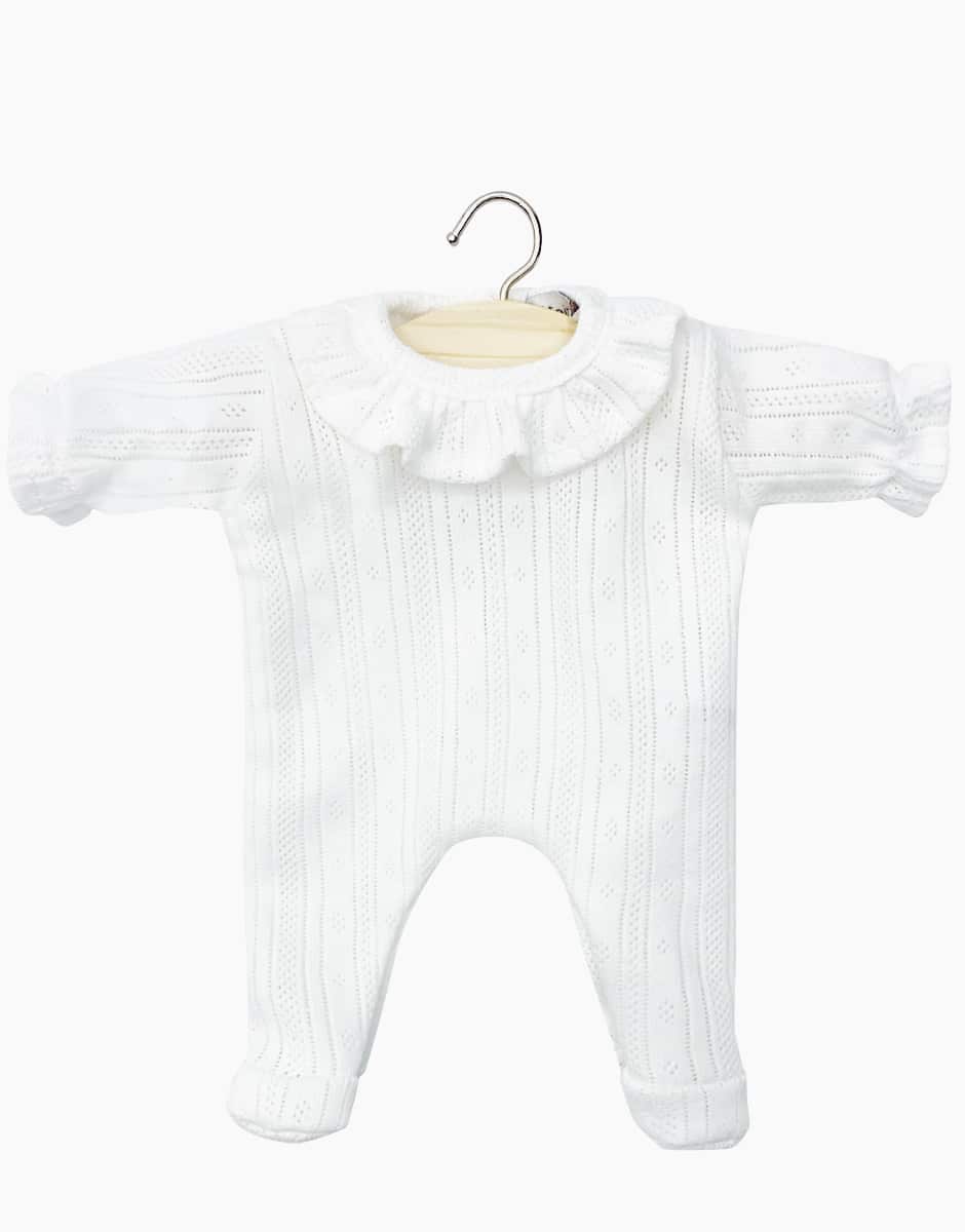 Babies – Dors bien Camille en coton pointillé rayures blanc