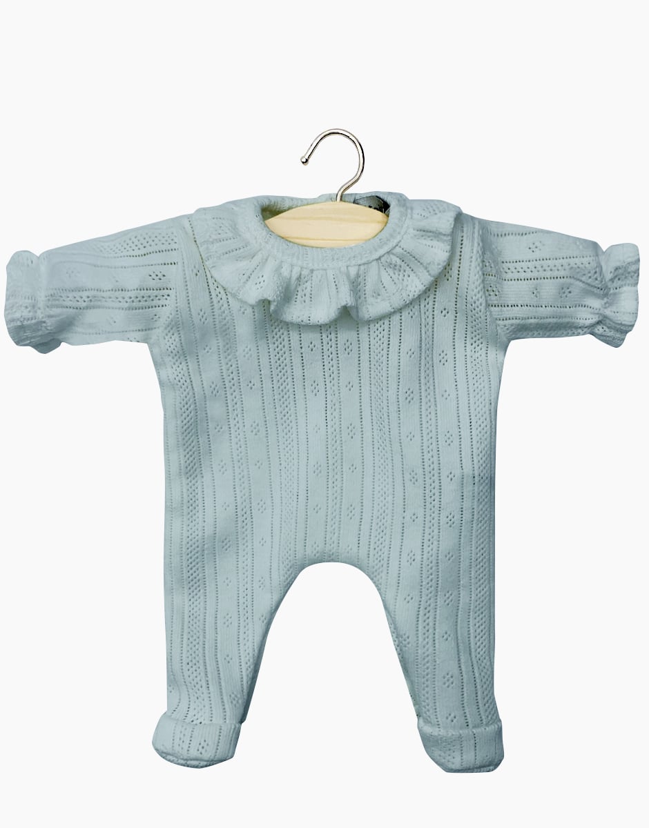Babies – Dors bien Camille en coton pointillé rayures paon