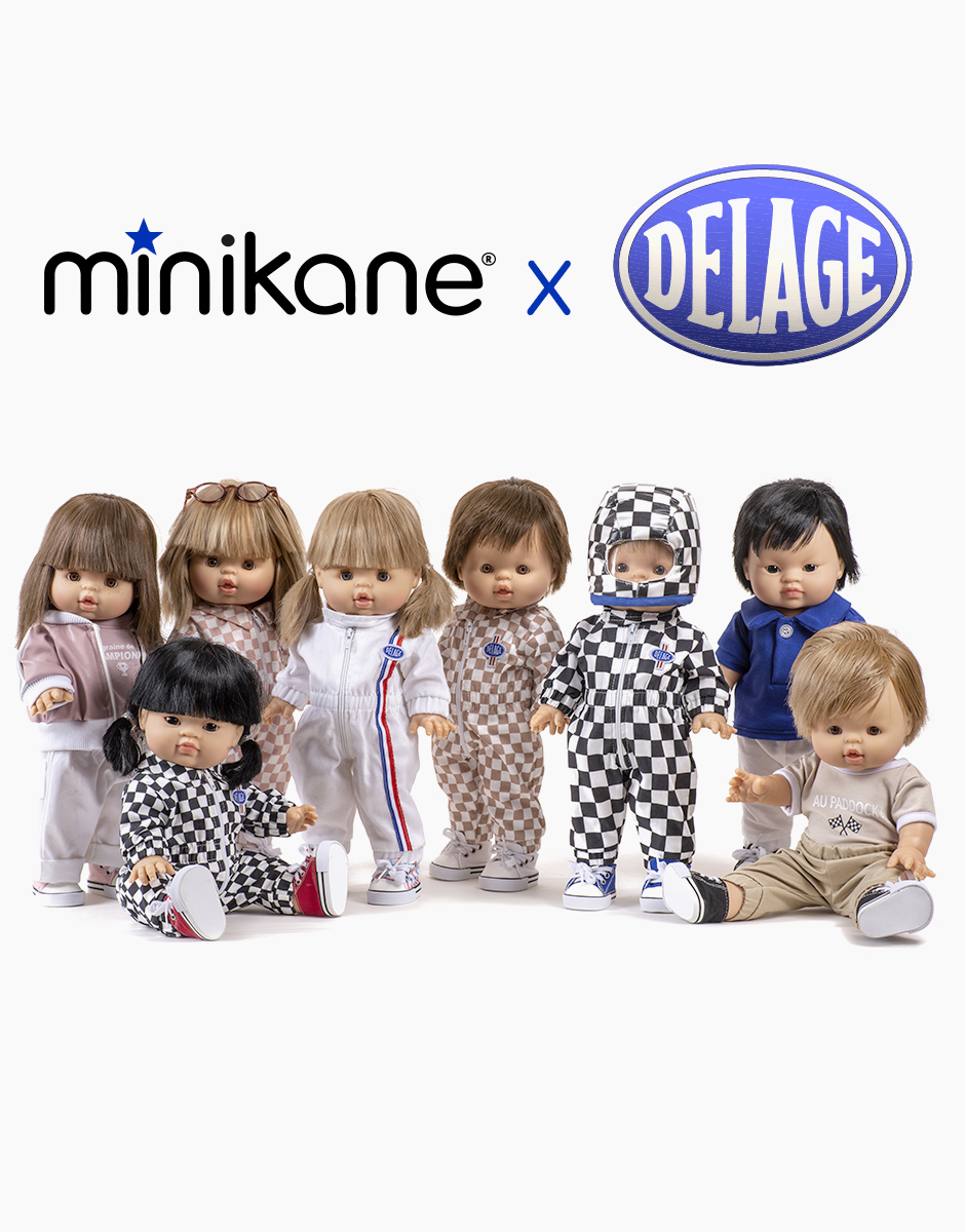 Minikane X Delage – Polo Patrick en jersey blanc