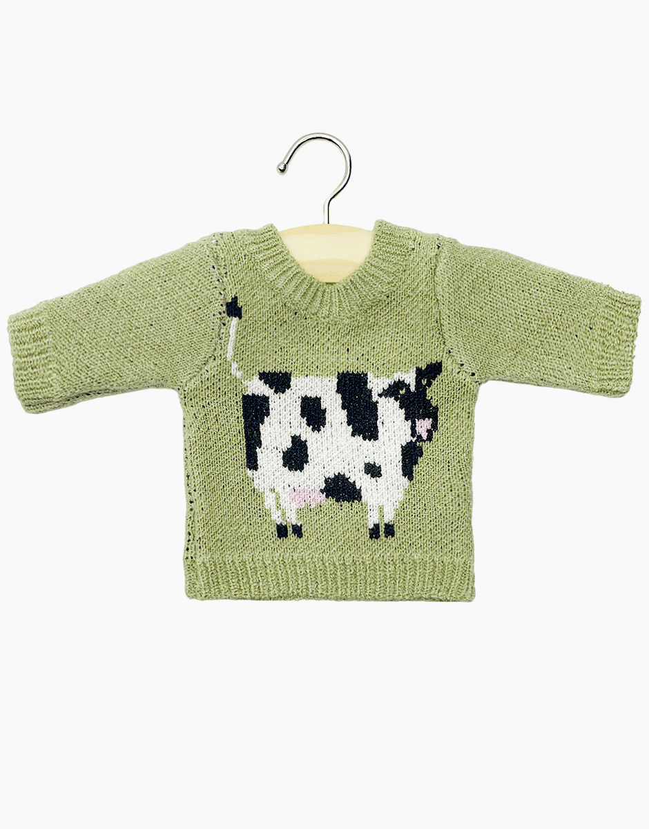 Pull en tricot “Vache”
