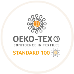 manufactured with Oekotex labeled fabrics