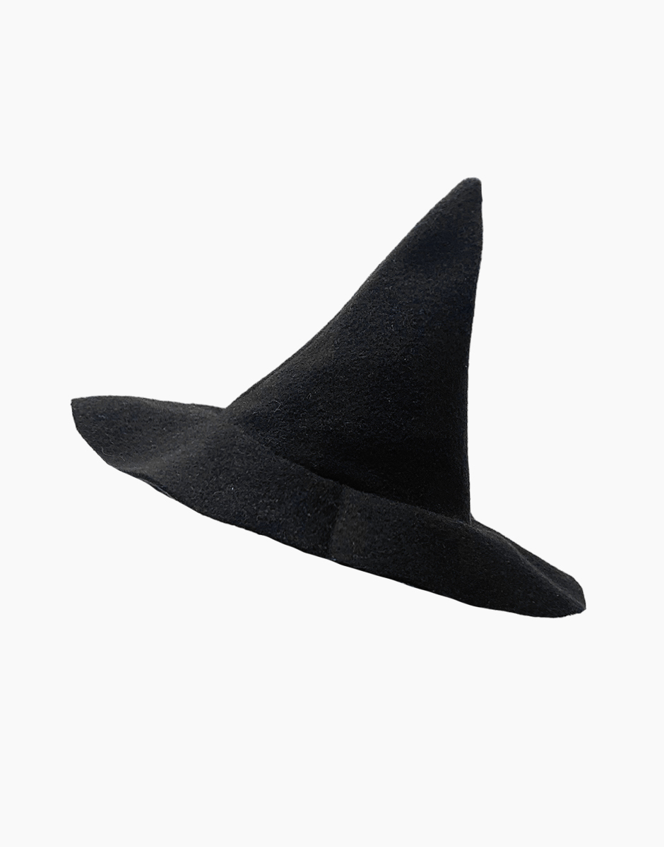 Collection Halloween – Chapeau de Sorcier/Sorcière noir en feutrine