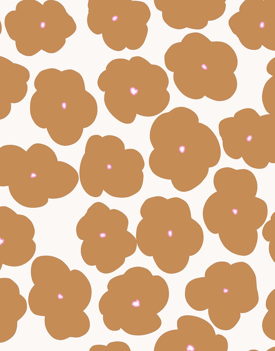 Sac de guidon en coton enduit Arty Flowers