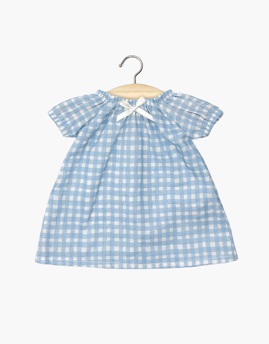 Babies – Chemise de nuit Sabrina en coton Vichy bleu