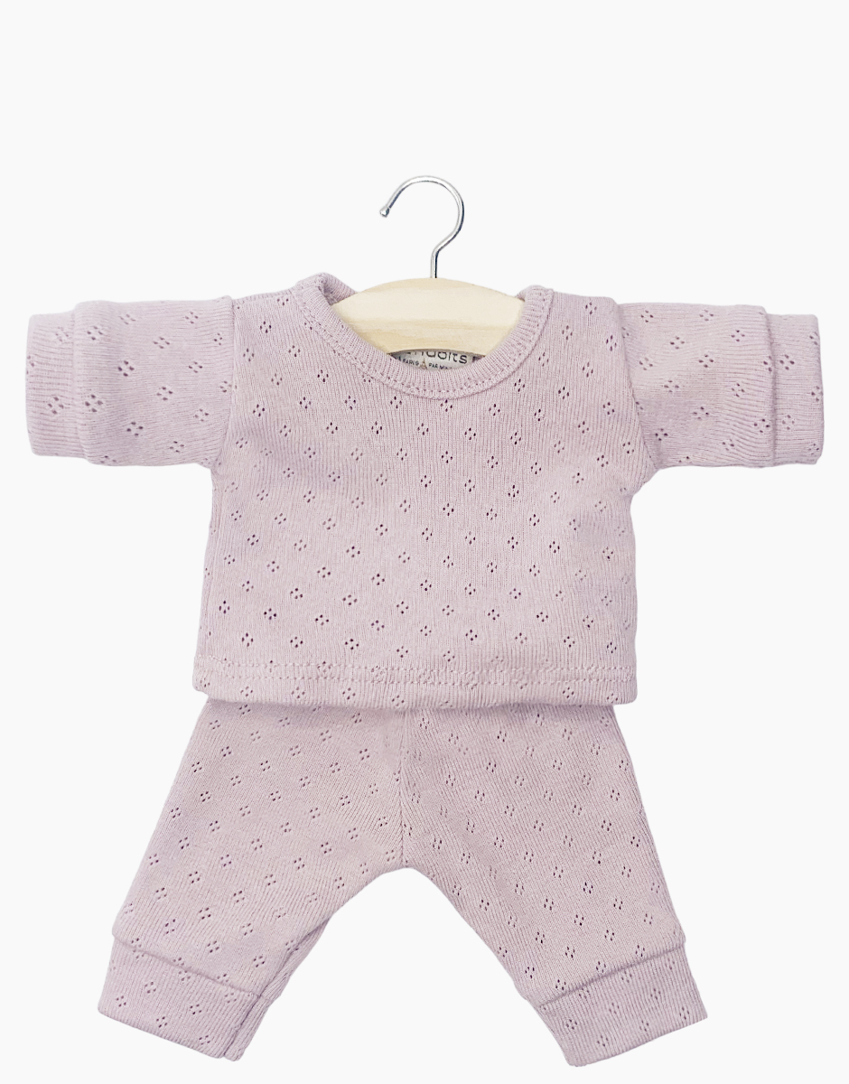 Babies – Pyjama Morgan en pointillé rose orchidée claire