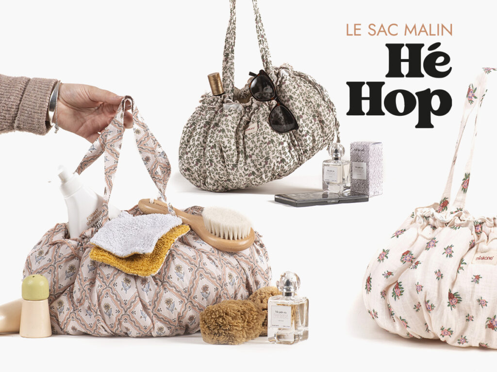 Les sacs malins Hé Hop Minikane pour maman. Accessoire made in France