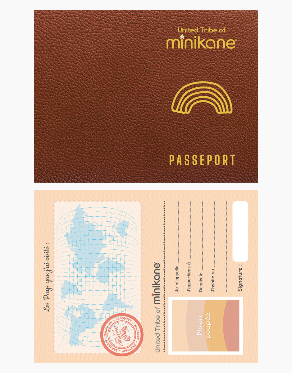 Mon P’tit Passeport pour poupée Minikane