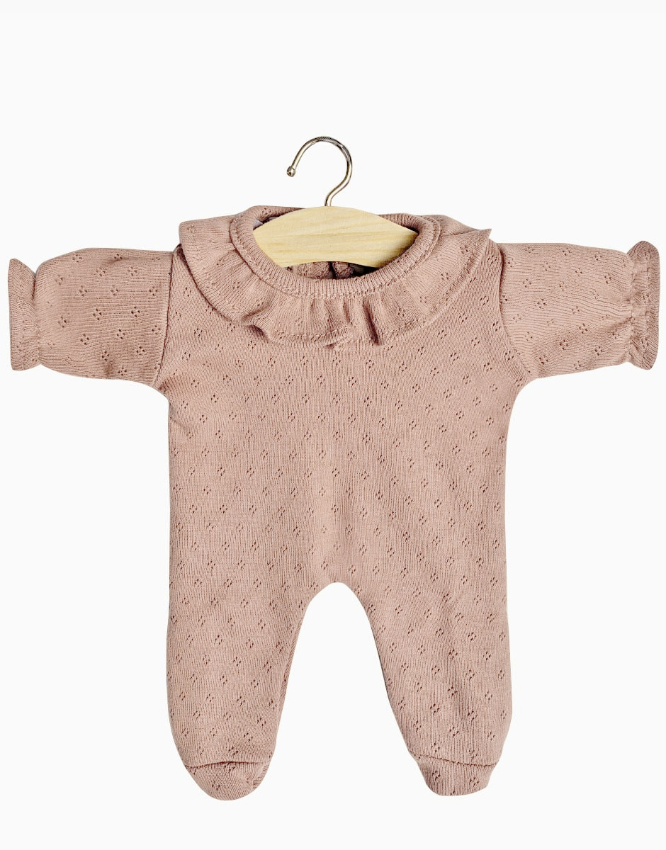 Babies – Dors bien Camille en coton pointillé rose orchidée