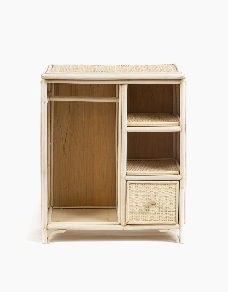 Armoire Et Poupée 30 Cm DeAO – Set Complet Avec Vêtements, Cintres Et Accessoires De Soin Pour Fille