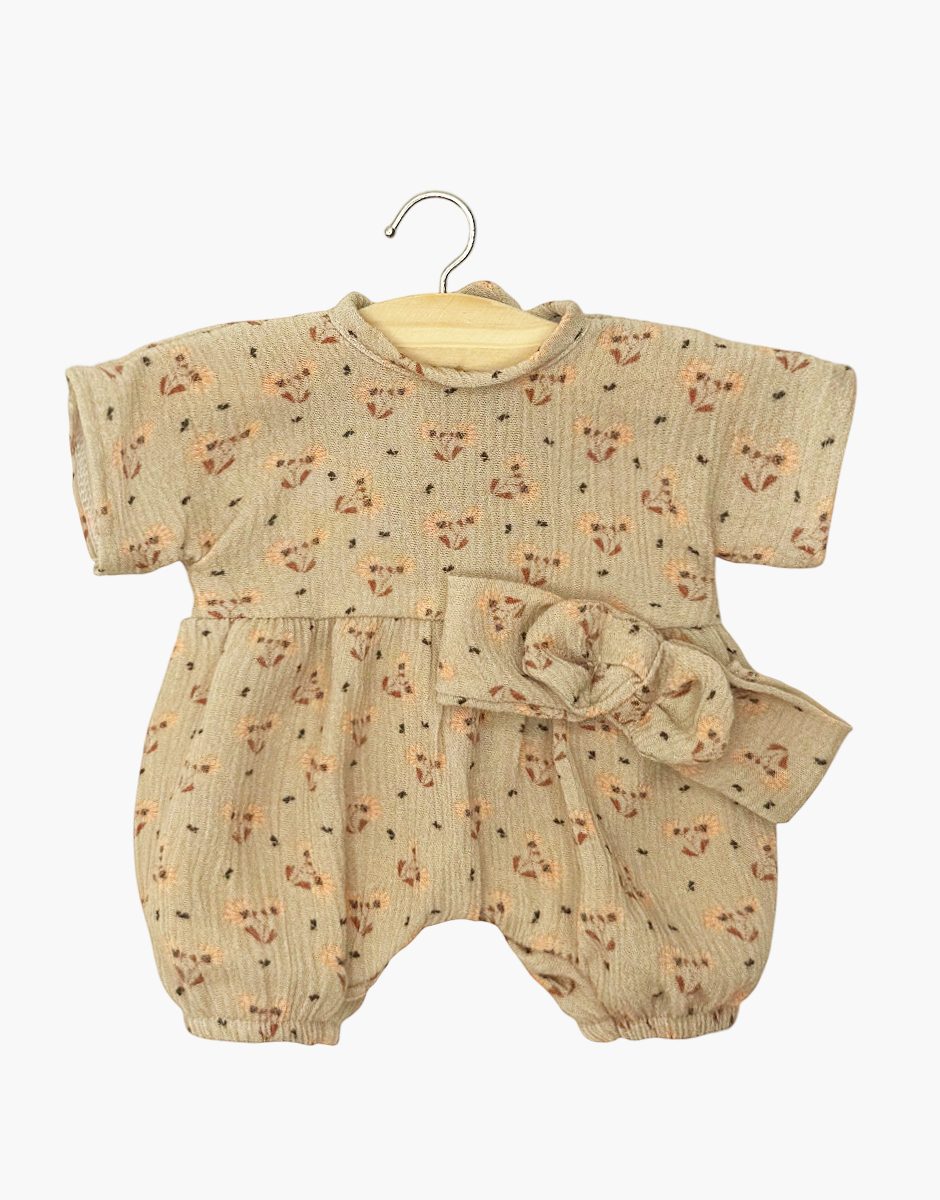 Babies - Barboteuse Noa et son headband en crépon Éloïse