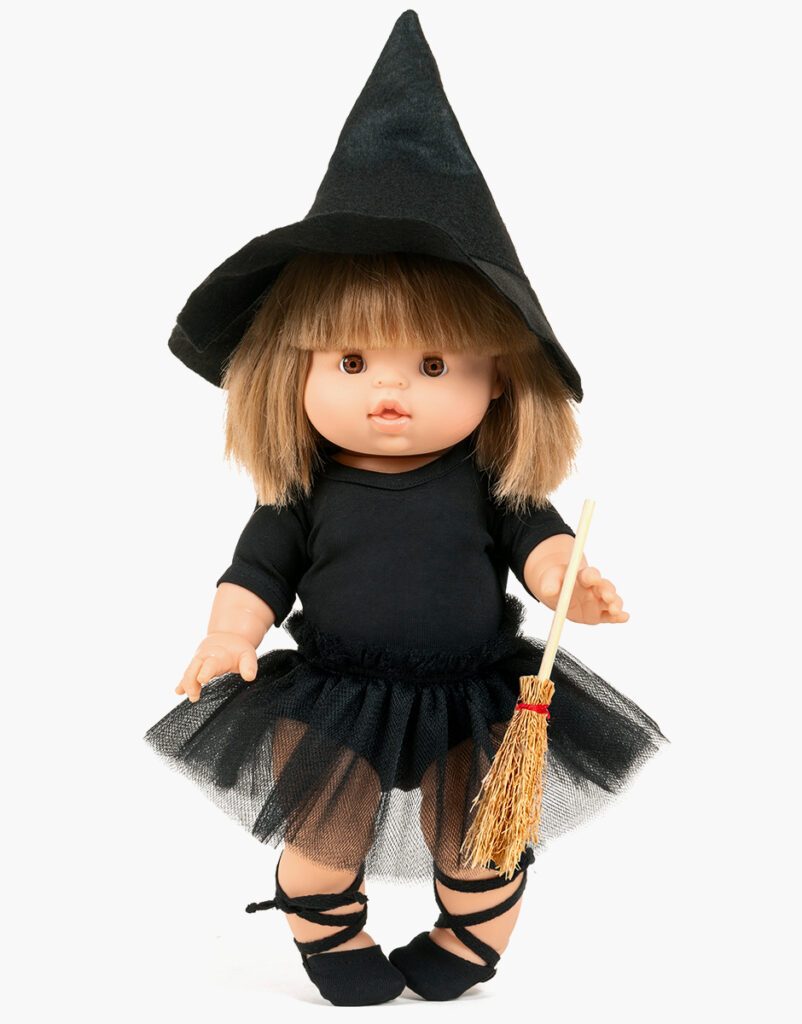 Vêtements D'Halloween Pour Poupée De 15/17 Cm, Joli Costume De Citrouille Avec Chapeau De Sorcière, Vêtements De Poupée Faits à La Main Pour Décoration D'Halloween Et Cadeau (vêtements Uniquement