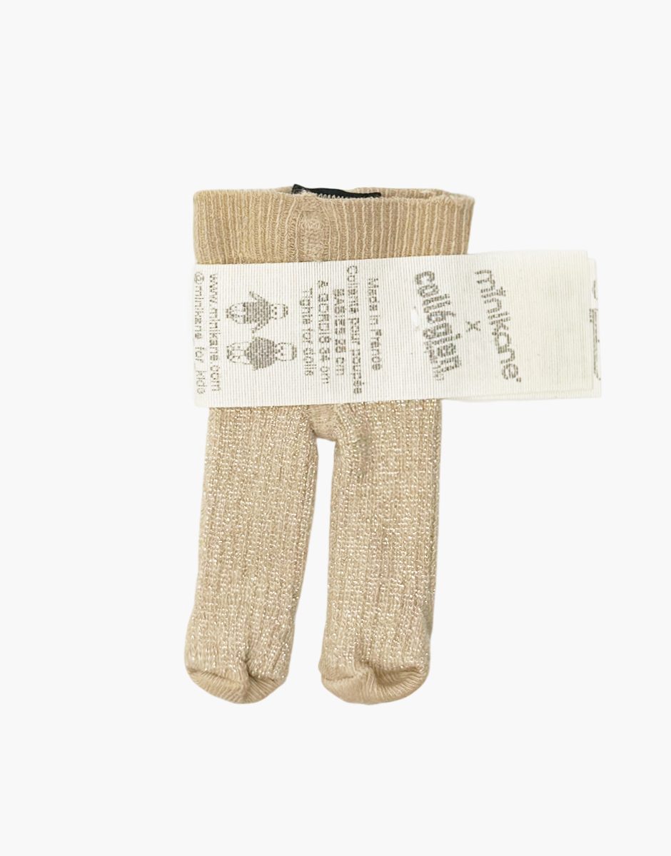 Collant rose sorbet lurex Minikane x Collégien