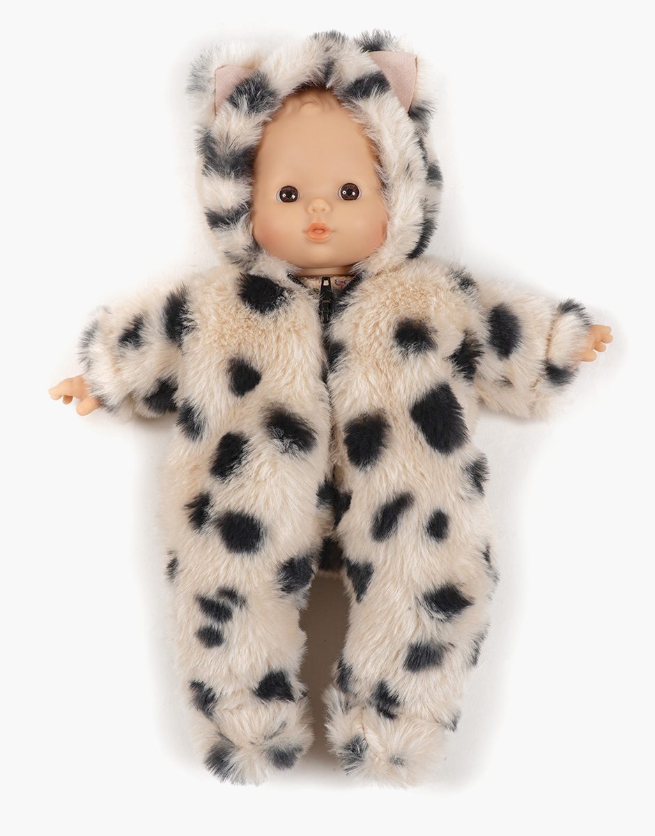 Les P'tits Déguiz' Babies - Combinaison P'tit chat en fausse fourrure dalmatien