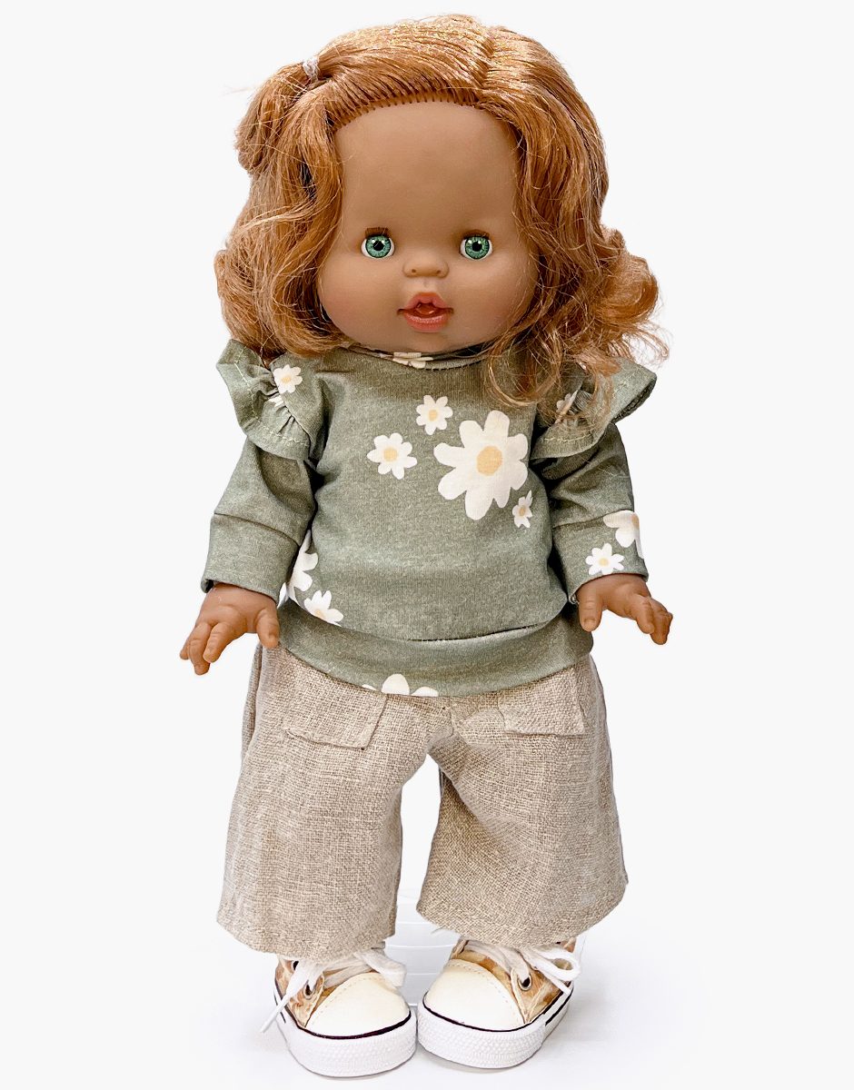 Juliette, poupée Gordis 34cm habillée de son ensemble Liliane Marguerites