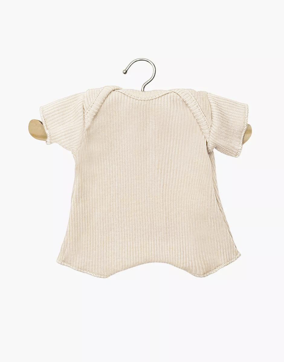 Babies - Body shorty en maille côtelée latte