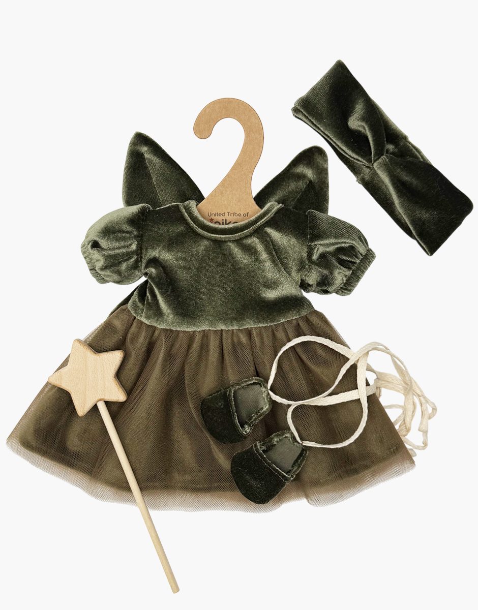 Les P'tits Déguiz' - Ensemble Fée des Bois vert forêt