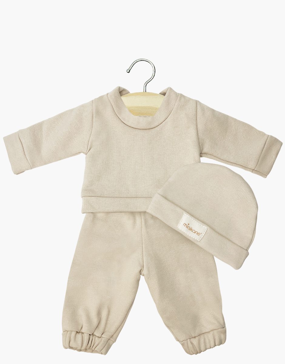 Bambinis - Ensemble Liam en molleton lin et son bonnet