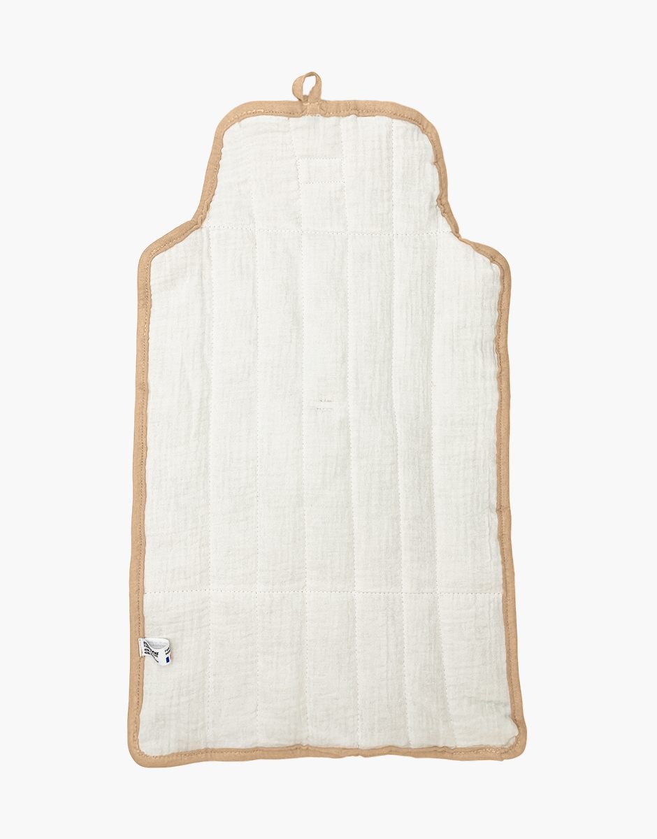 Matelas à langer nomade Noé pour poupées en gaze de coton latté