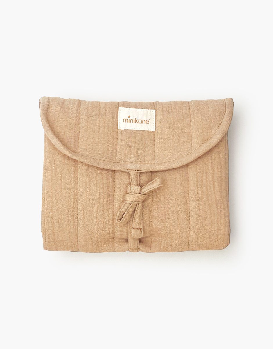 Matelas à langer nomade Noé pour poupées en gaze de coton latté