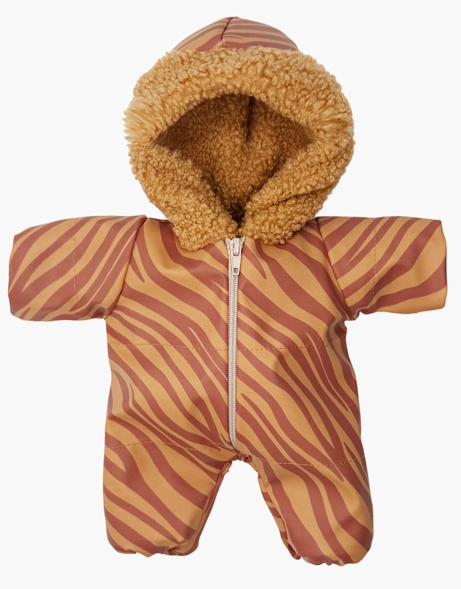 Babies - Combinaison Pilote en gomme Zèbre caramel
