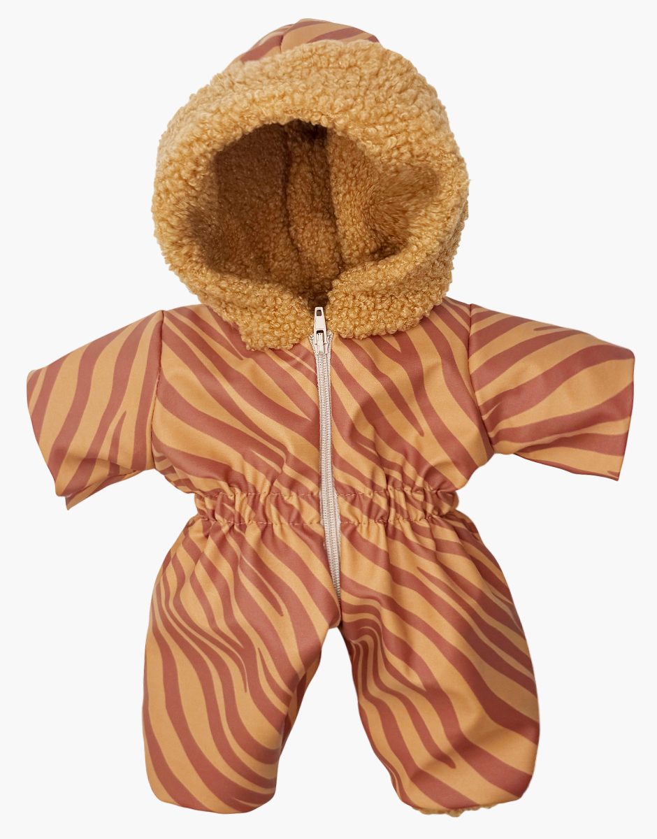 Combinaison de ski Gigi en gomme Zèbre caramel