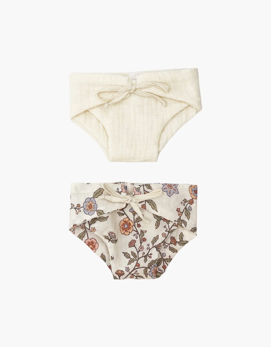 Lot de 2 couches à nouettes Gisèle / écru pour poupées Gordis et Babies