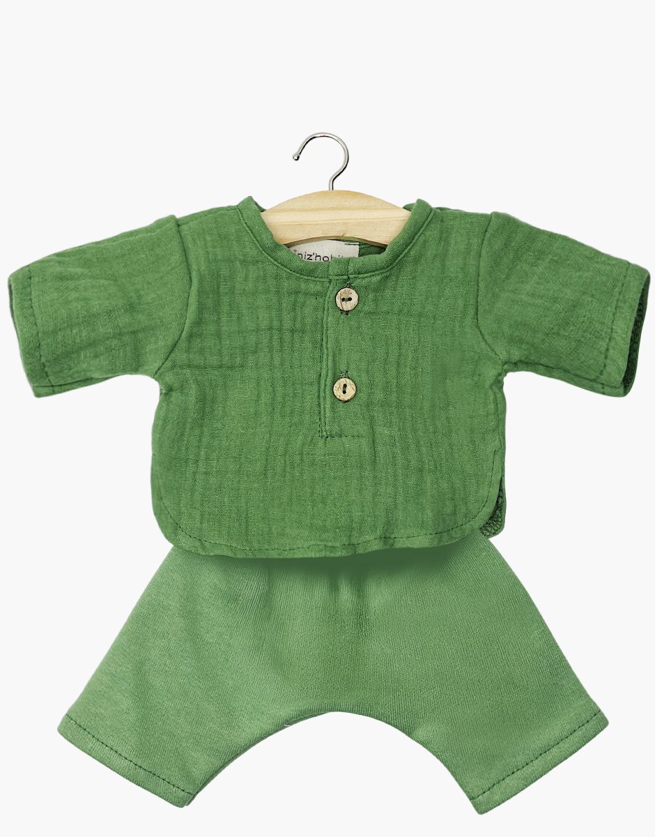 Ensemble Marien à manches longues ortie