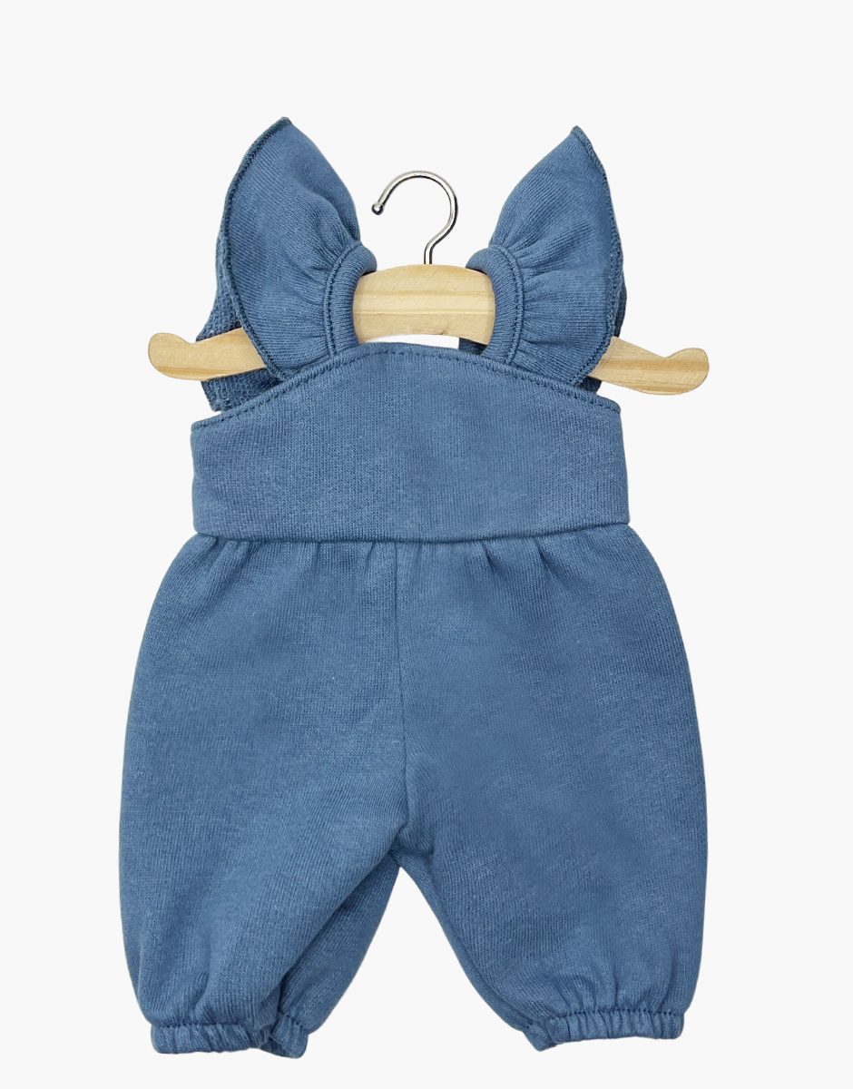 Salopette Claudie en molleton bleu jean