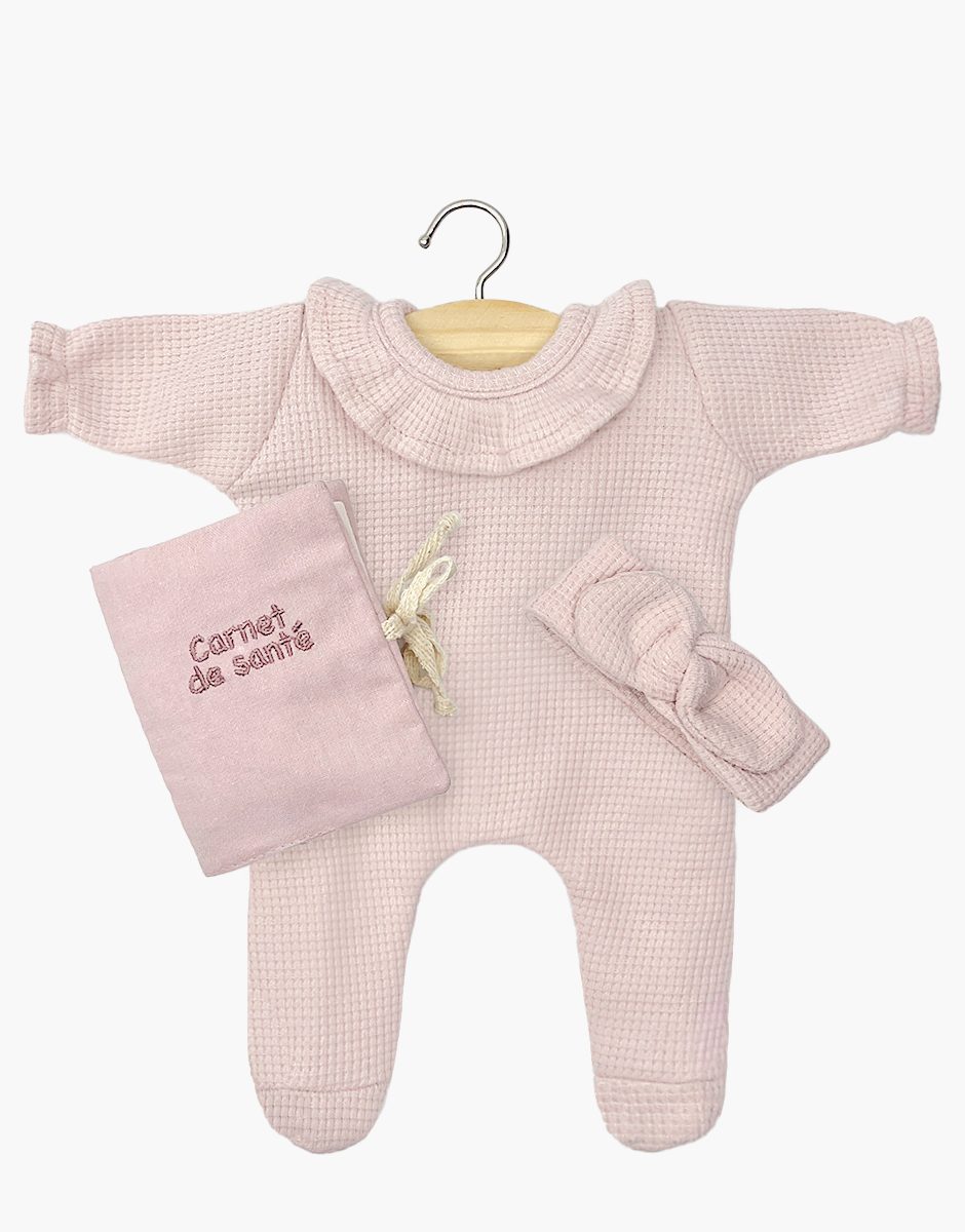 Babies - Ensemble Dors bien Camille en nid d'abeille pétale et son carnet de santé