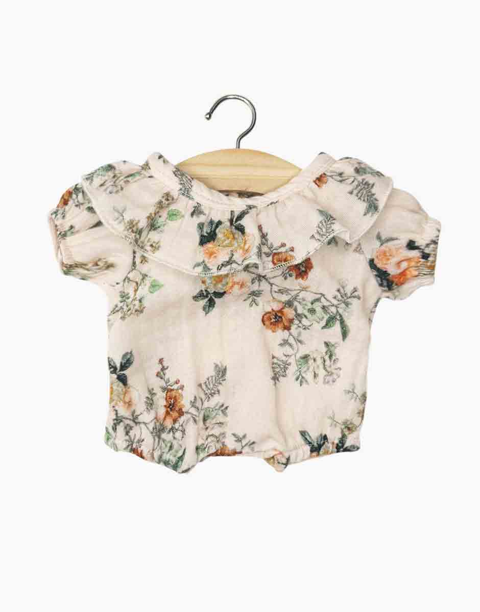 Babies - Barboteuse à collerette Éva en gaze de coton Poetic