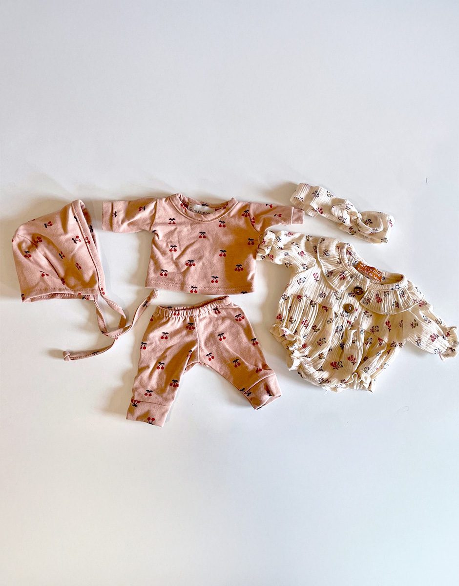 *Lot vêtements GORDIS avec ensemble barboteuse Léonore et headband Élise