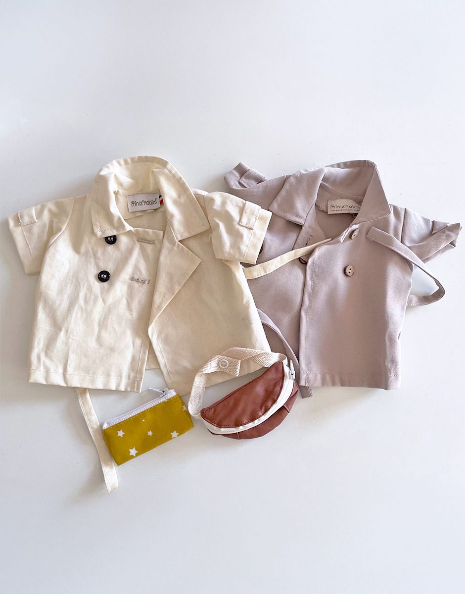 *Lot vêtements GORDIS avec 2 imperméables trenchs et leurs accessoires