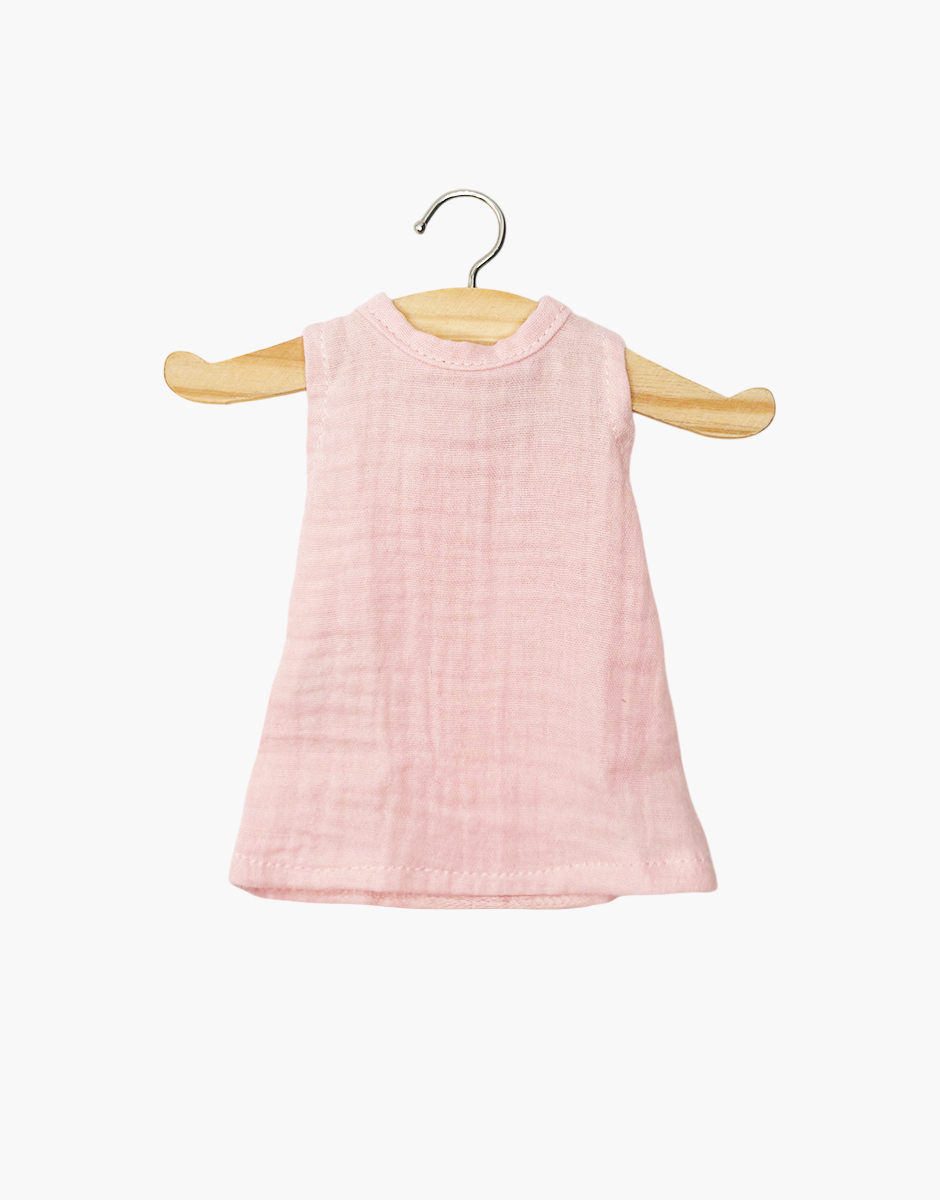 Amigas - Robe Iva en gaze de coton fraise
