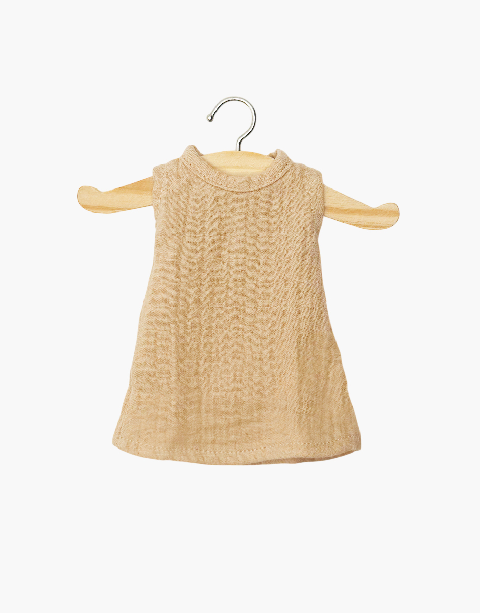 Amigas - Robe Iva en gaze de coton latté