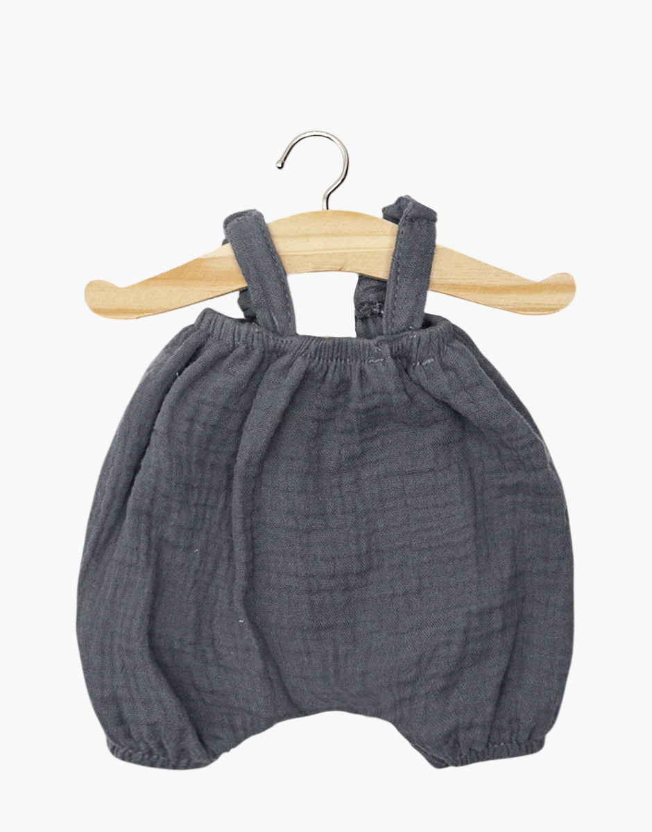 Bloomer Kim en gaze de coton gris souris