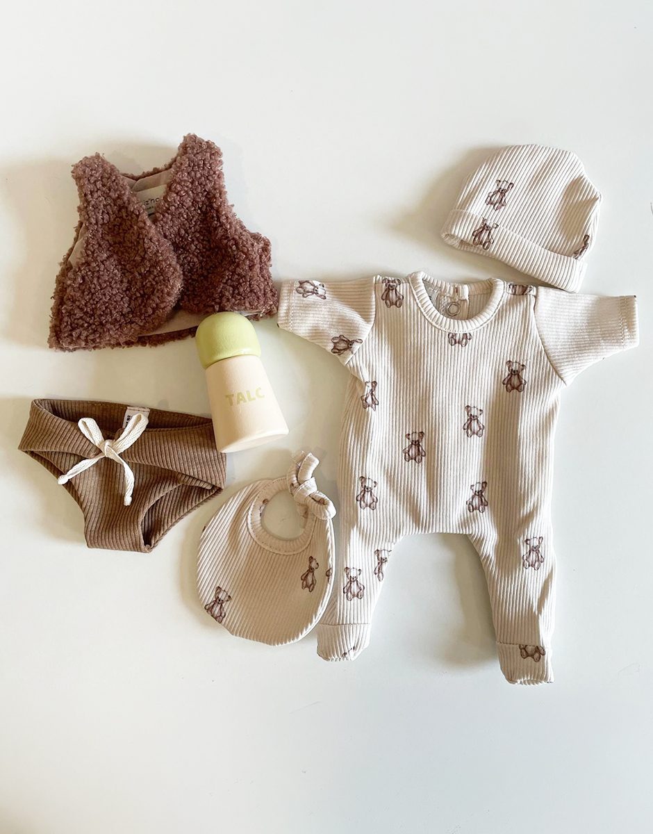 *ECO Babies - Lot de vêtements Oursons & chocolat